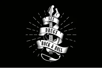 Прапор «Rock and roll» (укр. Рок-н-рол). Варіант-07 Прапор «Rock and roll» (укр. Рок-н-рол). Варіант-07
