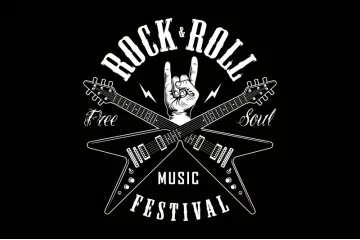 Прапор «Rock and roll» (укр. Рок-н-рол). Варіант-11 Прапор «Rock and roll» (укр. Рок-н-рол). Варіант-11