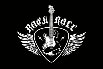 Прапор «Rock and roll» (укр. Рок-н-рол). Варіант-12 Прапор «Rock and roll» (укр. Рок-н-рол). Варіант-12