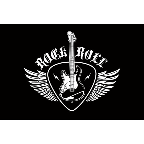 Прапор «Rock and roll» (укр. Рок-н-рол). Варіант-12 Прапор «Rock and roll» (укр. Рок-н-рол). Варіант-12