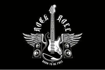 Прапор «Rock and roll» (укр. Рок-н-рол). Варіант-14 Прапор «Rock and roll» (укр. Рок-н-рол). Варіант-14