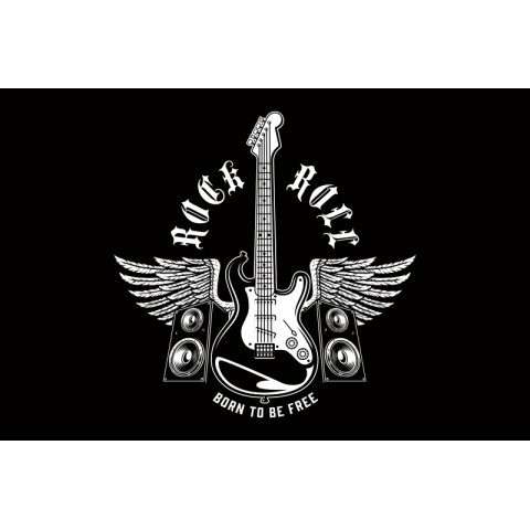 Прапор «Rock and roll» (укр. Рок-н-рол). Варіант-14 Прапор «Rock and roll» (укр. Рок-н-рол). Варіант-14