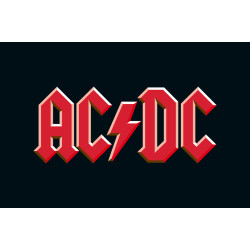 Флаг рок-группы AC/DC. Вариант-01 Флаг рок-группы AC/DC. Вариант-01