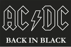Флаг рок-группы AC/DC, Back in Black Флаг рок-группы AC/DC, Back in Black