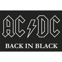 Флаг рок-группы AC/DC, Back in Black Флаг рок-группы AC/DC, Back in Black