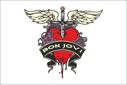 Флаг рок-группы Bon Jovi. Вариант-01 Флаг рок-группы Bon Jovi. Вариант-01