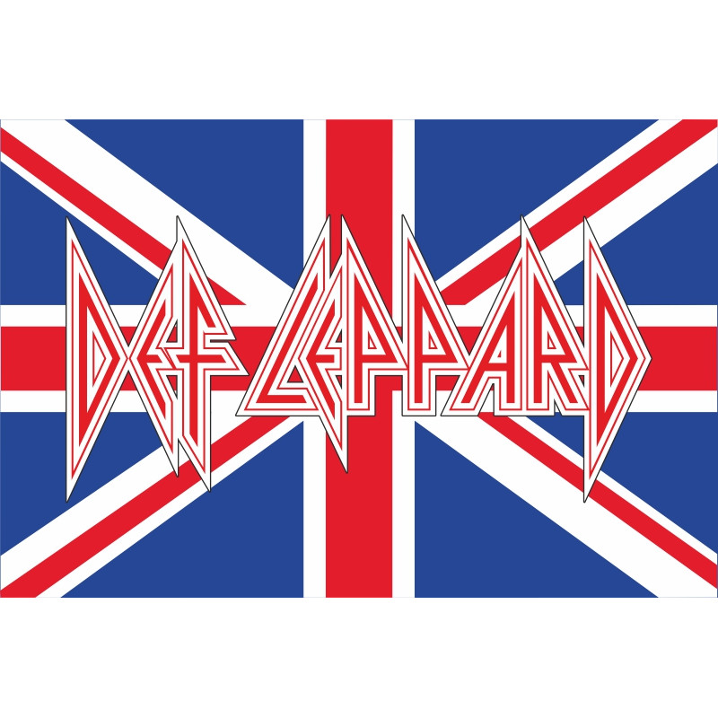 Флаг рок-группы Def Leppard. Вариант-03 Флаг рок-группы Def Leppard. Вариант-03