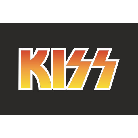 Флаг рок-группы KISS. Вариант-02 Флаг рок-группы KISS. Вариант-02
