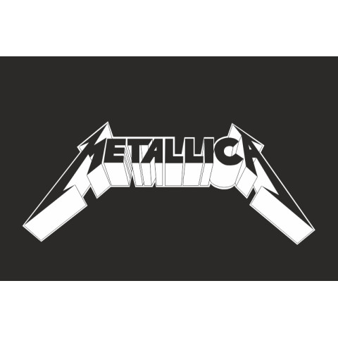 Флаг рок-группы Metallica. Вариант-01 Флаг рок-группы Metallica. Вариант-01