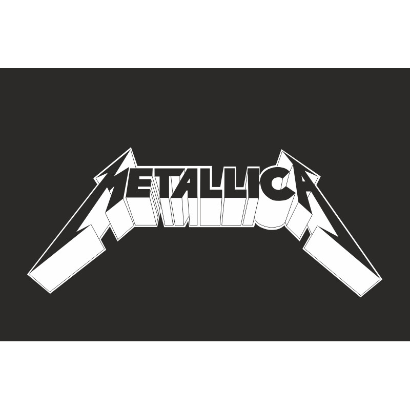 Флаг рок-группы Metallica. Вариант-01 Флаг рок-группы Metallica. Вариант-01
