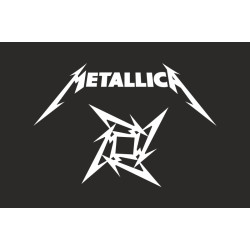 Флаг рок-группы Metallica. Вариант-04 Флаг рок-группы Metallica. Вариант-04