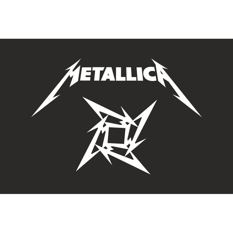Флаг рок-группы Metallica. Вариант-04 Флаг рок-группы Metallica. Вариант-04
