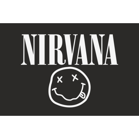 Флаг рок-группы Nirvana. Вариант-01 Флаг рок-группы Nirvana. Вариант-01