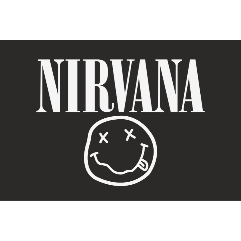 Флаг рок-группы Nirvana. Вариант-01 Флаг рок-группы Nirvana. Вариант-01