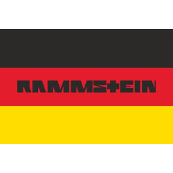 Флаг рок-группы Rammstein. Вариант-01 Флаг рок-группы Rammstein. Вариант-01