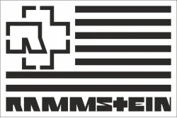 Флаг рок-группы Rammstein. Вариант-03 Флаг рок-группы Rammstein. Вариант-03