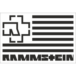Флаг рок-группы Rammstein. Вариант-03 Флаг рок-группы Rammstein. Вариант-03