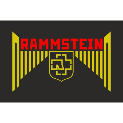 Флаг рок-группы Rammstein. Вариант-04 Флаг рок-группы Rammstein. Вариант-04