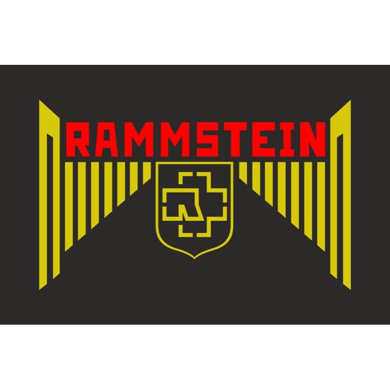 Флаг рок-группы Rammstein. Вариант-04 Флаг рок-группы Rammstein. Вариант-04