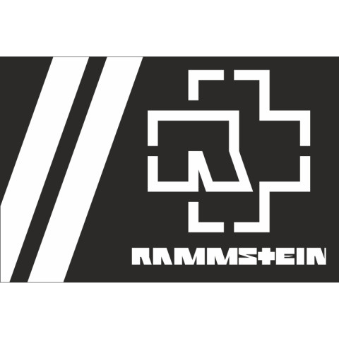 Флаг рок-группы Rammstein. Вариант-06 Флаг рок-группы Rammstein. Вариант-06
