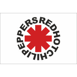 Флаг рок-группы Red Hot Chili Peppers. Вариант-01 Флаг рок-группы Red Hot Chili Peppers. Вариант-01