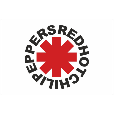 Флаг рок-группы Red Hot Chili Peppers. Вариант-01 Флаг рок-группы Red Hot Chili Peppers. Вариант-01