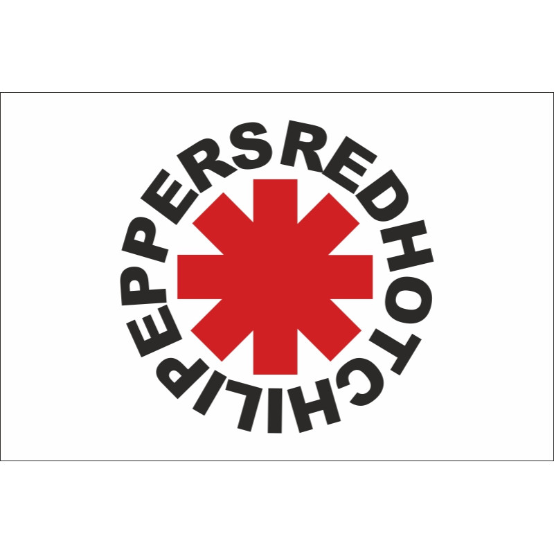 Флаг рок-группы Red Hot Chili Peppers. Вариант-01 Флаг рок-группы Red Hot Chili Peppers. Вариант-01