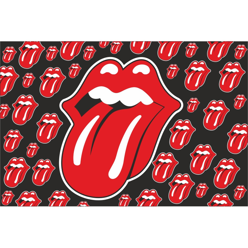 Флаг рок-группы Rolling Stones. Вариант-01 Флаг рок-группы Rolling Stones. Вариант-01