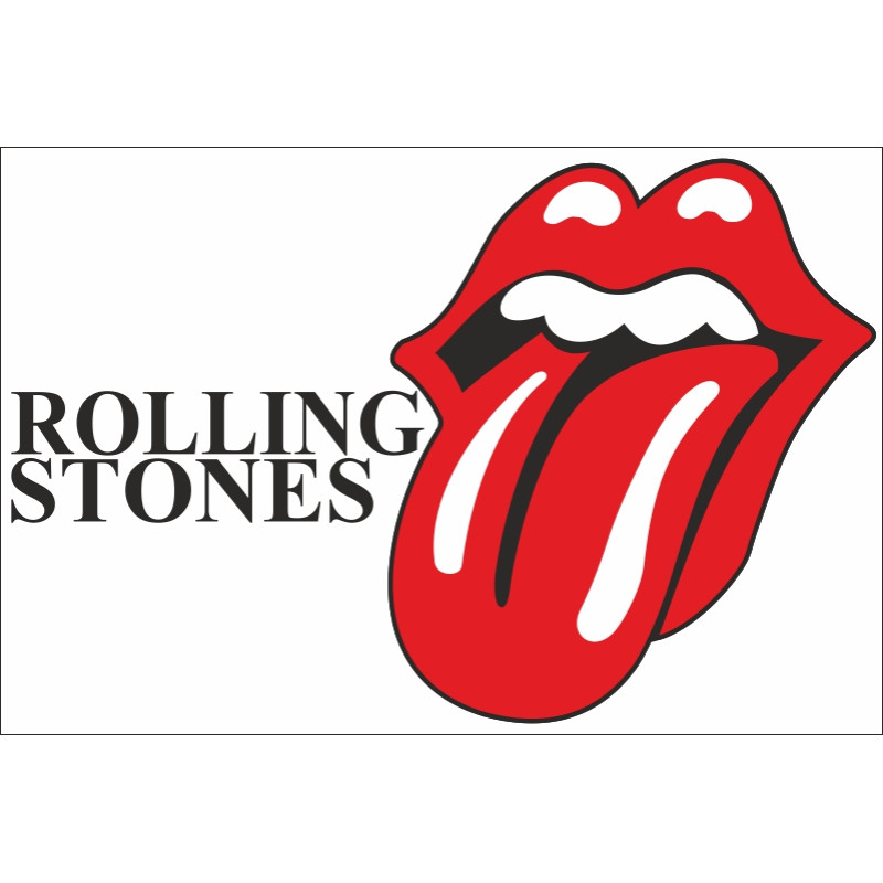 Флаг рок-группы Rolling Stones. Вариант-02 Флаг рок-группы Rolling Stones. Вариант-02