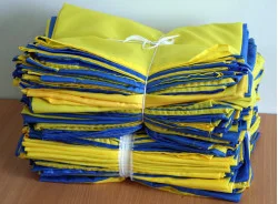 Флаг Украины сшитый 1400х900мм, комплект 100 шт Флаг Украины сшитый 1400х900мм, комплект 100 шт