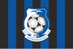 Прапор ФК «Чорноморець» Одеса, Україна. Варіант-01