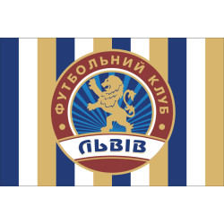 Флаг ФК «Львов» Львов, Украина. Вариант-01 Флаг ФК «Львов» Львов, Украина. Вариант-01