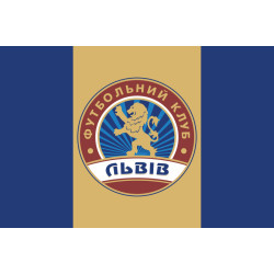 Флаг ФК «Львов» Львов, Украина. Вариант-02 Флаг ФК «Львов» Львов, Украина. Вариант-02