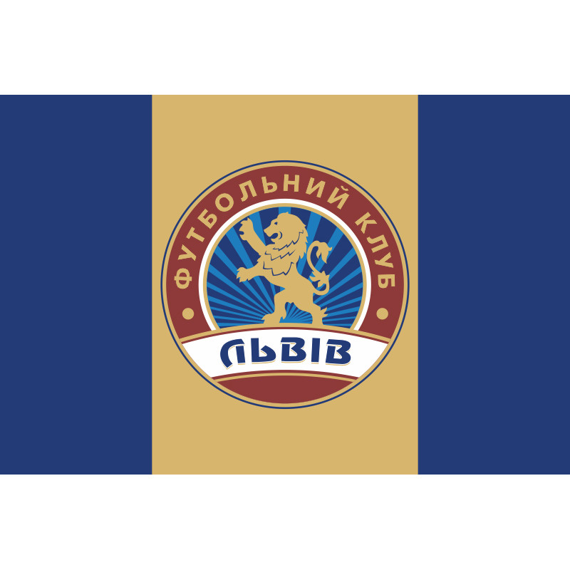 Флаг ФК «Львов» Львов, Украина. Вариант-02 Флаг ФК «Львов» Львов, Украина. Вариант-02
