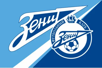 Флаг ФК «Зенит» Санкт-Петербург, Россия. Вариант-01