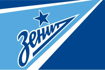 Флаг ФК «Зенит» Санкт-Петербург, Россия. Вариант-02