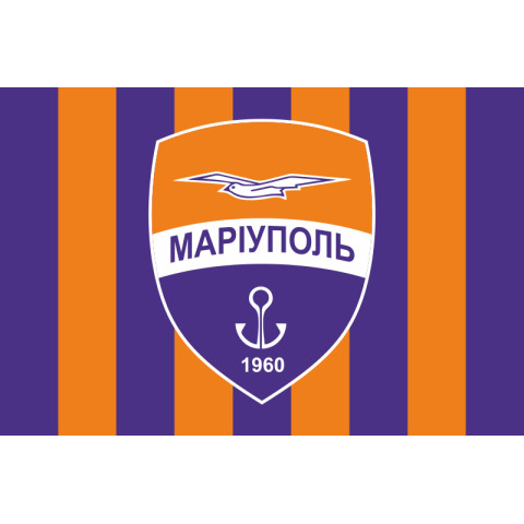 Прапор ФК «Маріуполь» Маріуполь, Україна. Варіант-01 Прапор ФК «Маріуполь» Маріуполь, Україна. Варіант-01
