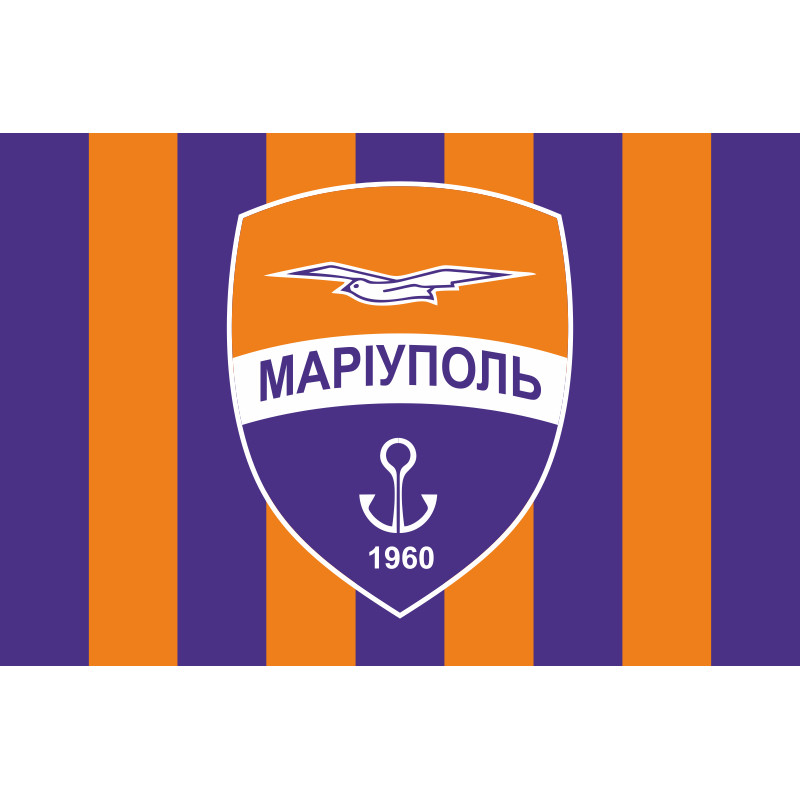Прапор ФК «Маріуполь» Маріуполь, Україна. Варіант-01 Прапор ФК «Маріуполь» Маріуполь, Україна. Варіант-01