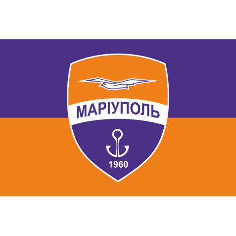 Прапор ФК «Маріуполь» Маріуполь, Україна. Варіант-02 Прапор ФК «Маріуполь» Маріуполь, Україна. Варіант-02