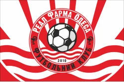 Прапор ФК «Реал Фарма» Одеса, Україна. Варіант-01 Прапор ФК «Реал Фарма» Одеса, Україна. Варіант-01