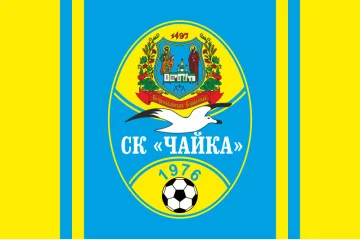 Прапор ФК «Чайка» село Петропавлівська Борщагівка, Україна. Варіант-02