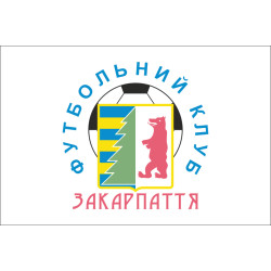 Флаг ФК «Говерла» Ужгород (2006-2007, «Закарпатье»), Украина