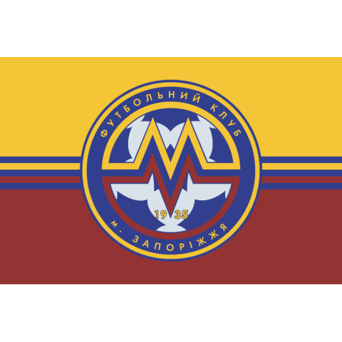 Флаг ФК «Металлург» Запорожье (2005-2018), Украина. Вариант-04 Флаг ФК «Металлург» Запорожье (2005-2018), Украина. Вариант-04