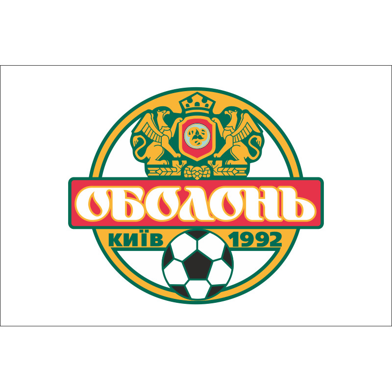 Прапор ФК «Оболонь-Бровар» Київ (2002-2010), Україна Прапор ФК «Оболонь-Бровар» Київ (2002-2010), Україна
