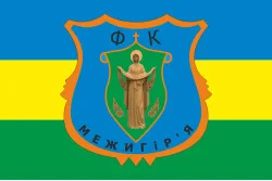 Прапор ФК «Межигір'я» Нові Петрівці, Україна. Варіант-02 Прапор ФК «Межигір'я» Нові Петрівці, Україна. Варіант-02