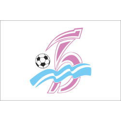 Флаг ФК «Борисфен» Борисполь (1993-2007), Украина. Вариант-02