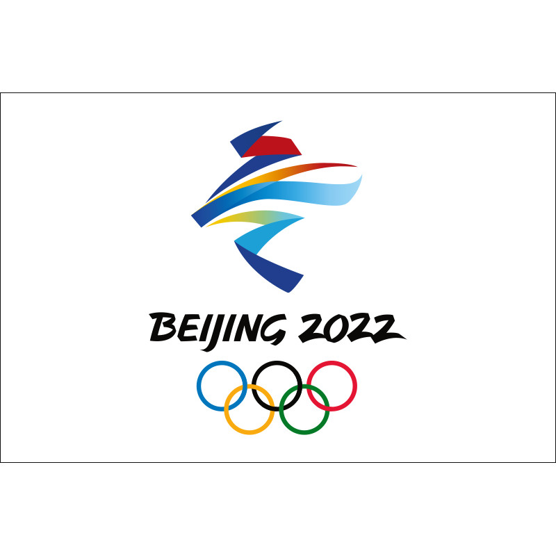 Флаг Зимних Олимпийских игр 2022. Вариант-01 Флаг Зимних Олимпийских игр 2022. Вариант-01