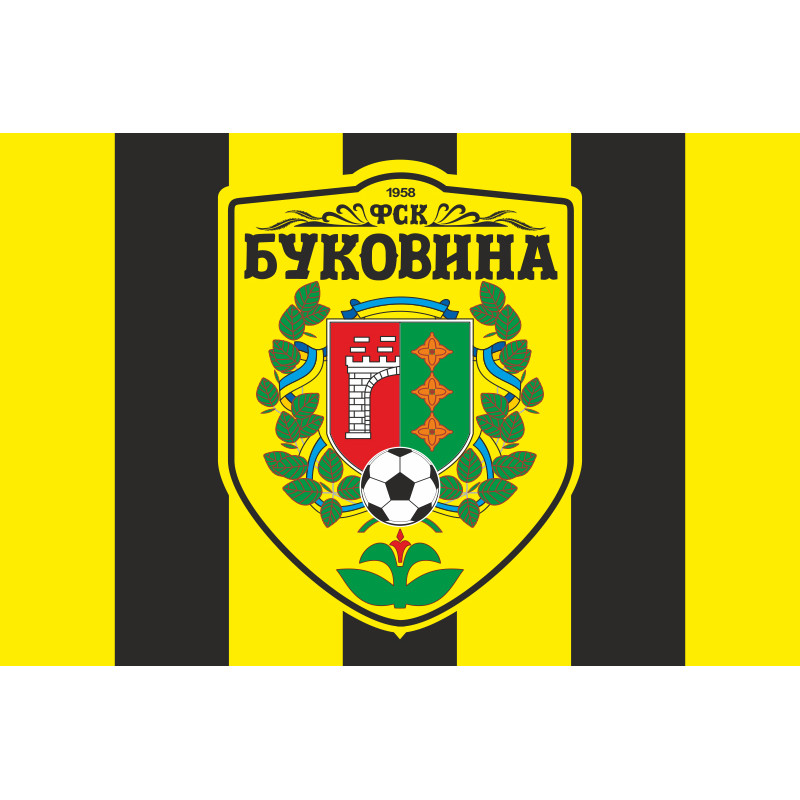 Прапор ФК «Буковина» Чернівці (2010-2020), Україна. Варіант-01 Прапор ФК «Буковина» Чернівці (2010-2020), Україна. Варіант-01