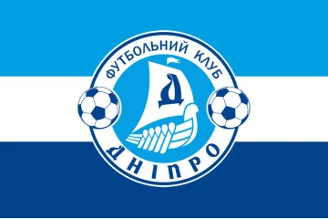 Прапор ФК «Дніпро», Україна. Варіант-01