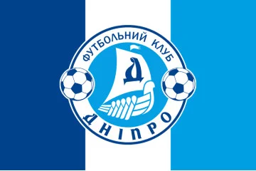 Прапор ФК «Дніпро», Україна. Варіант-02